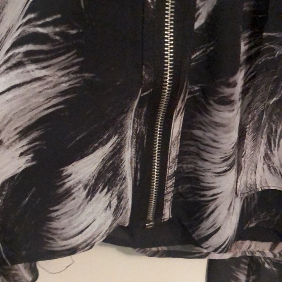 NWT All Saints Jayden Feather Dress Black Sz Medium - Picture 10 of 16